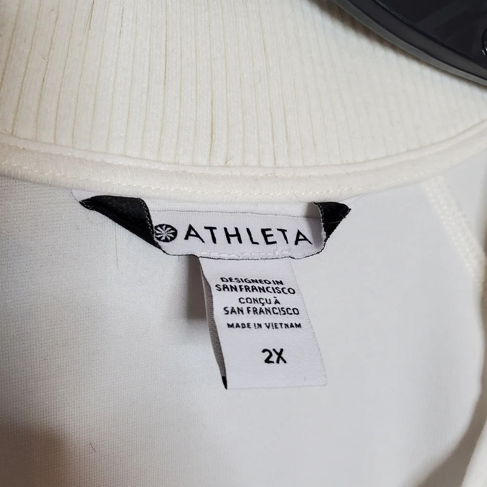 Athleta eastbound sweatshirt pullover‎ in magnolia white plus size 2x soft luxe